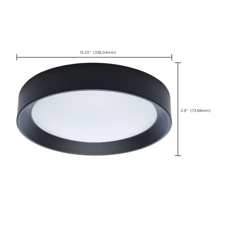 Selene 13" LED Flush Mount with Halo Accent - Image 17