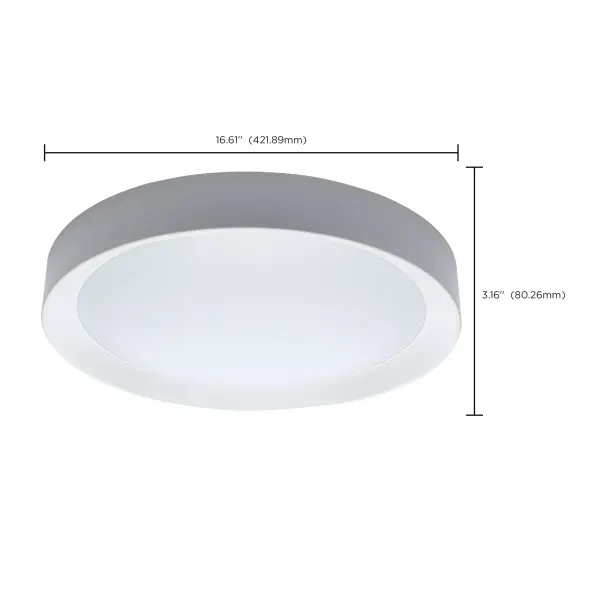 Selene 17" LED Flush Mount with Halo Accent - Image 17
