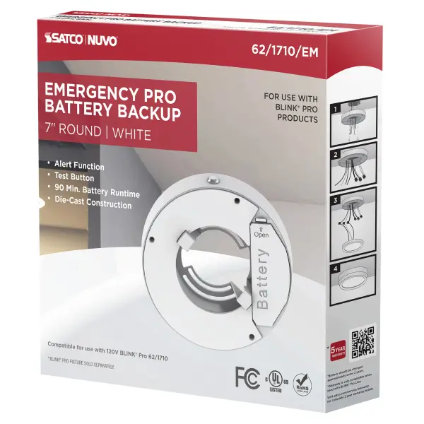 Blink Pro Emergency Battery Backup - 7 Inch Round - Image 8
