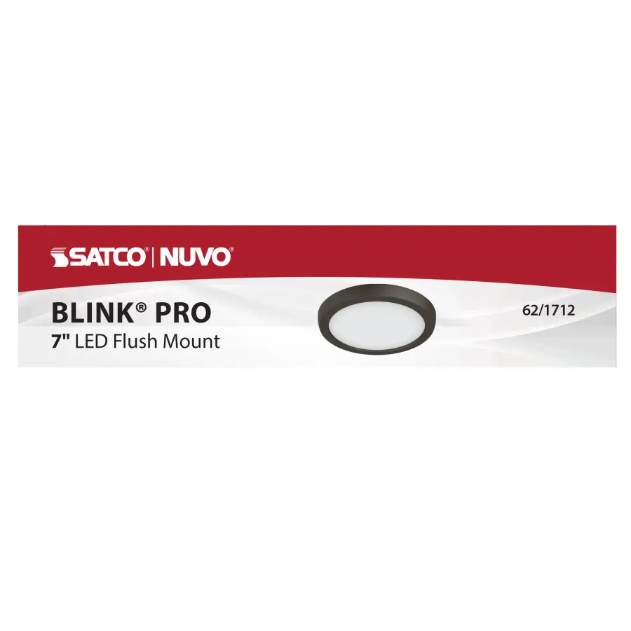 Blink Pro 7" Round LED Flush Mount - Bronze - Image 14