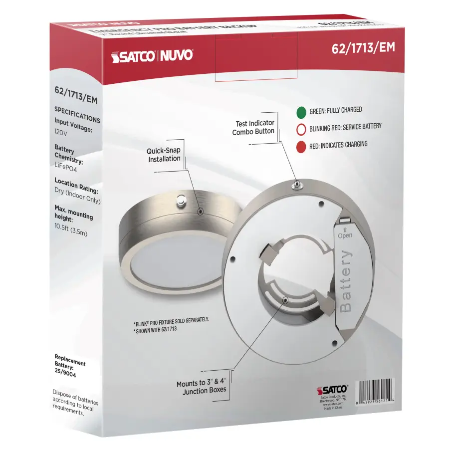 Blink Pro Emergency Battery Backup Round Recessed Light - 7 Inch - Image 7