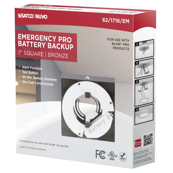 Blink Pro Emergency Battery Backup - 7 Inch Square - Bronze - Image 8