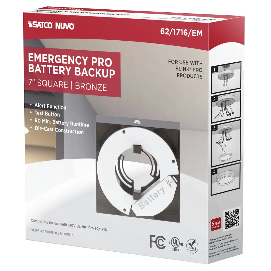 Blink Pro Emergency Battery Backup - 7 Inch Square - Bronze - Image 8