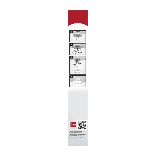 Blink Pro Emergency Battery Backup Round Flush Mount - 9 Inch White - Image 5