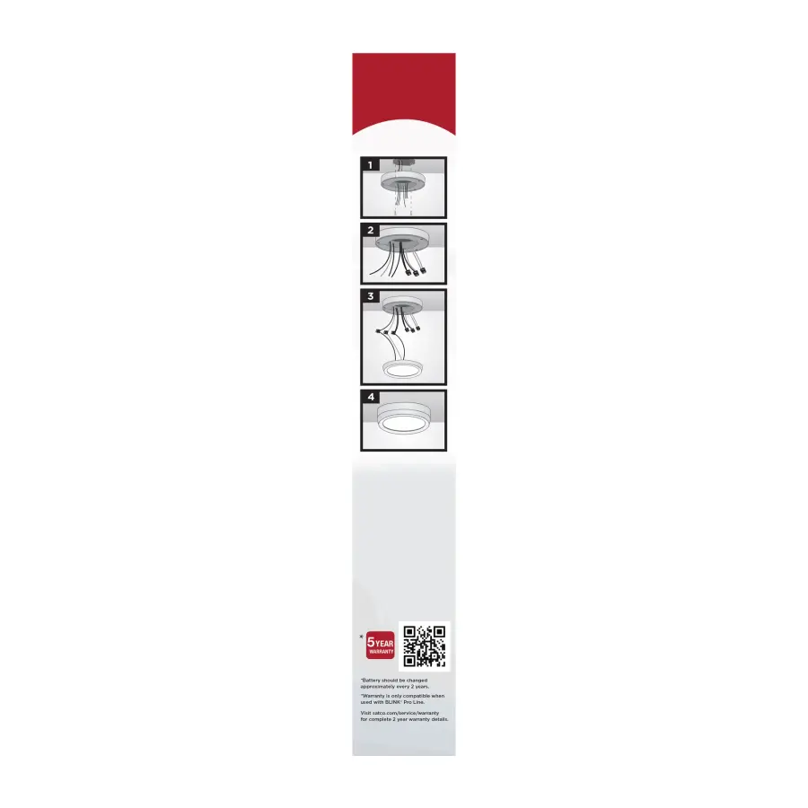 Blink Pro Emergency Battery Backup Round Flush Mount - 9 Inch - Image 5