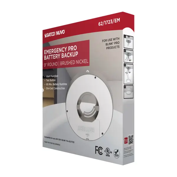 Blink Pro Emergency Battery Backup Round Flush Mount - 9 Inch - Image 7