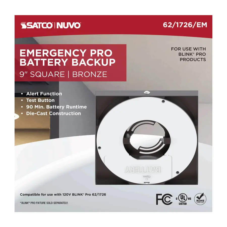 Blink Pro Emergency Battery Backup - 9 Inch Square - Bronze - Image 3
