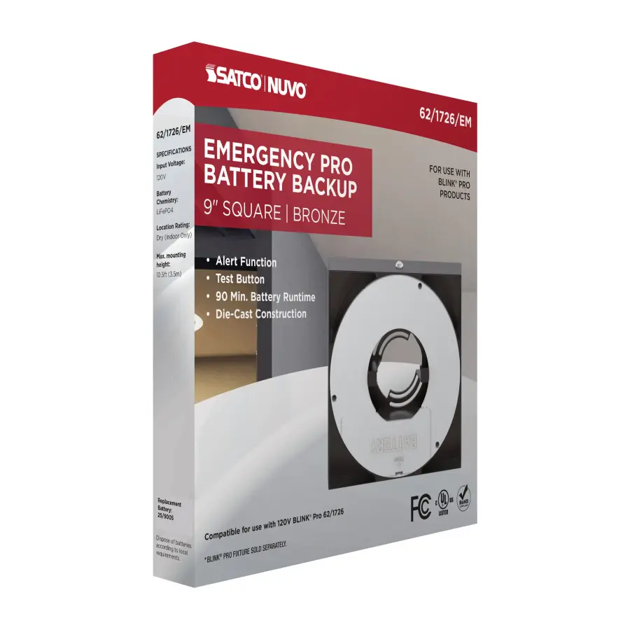 Blink Pro Emergency Battery Backup - 9 Inch Square - Bronze - Image 8