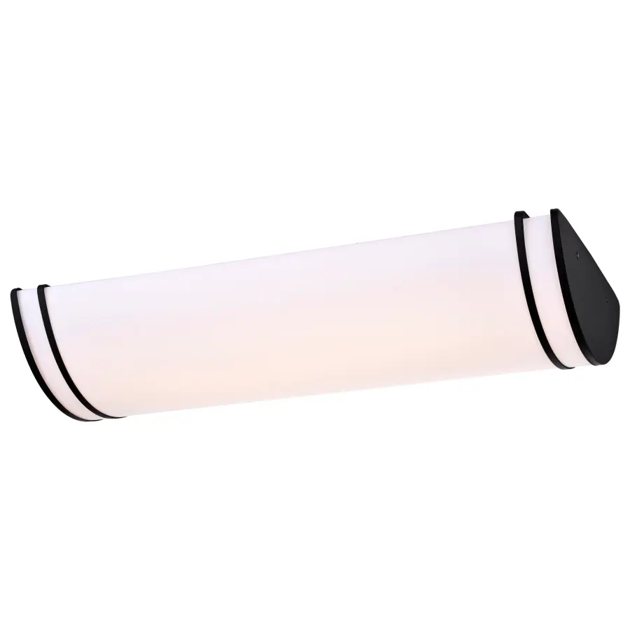 Glamour LED 25" Linear Flush Mount - Black - Image 5