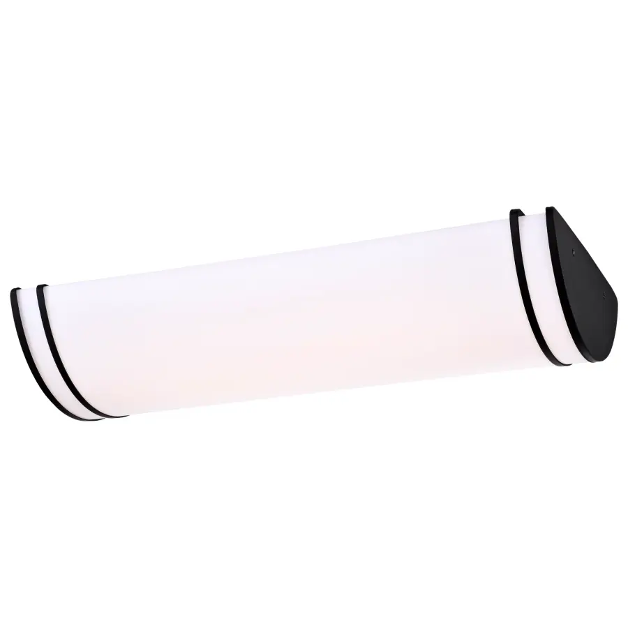 Glamour LED 25" Linear Flush Mount - Black - Image 6