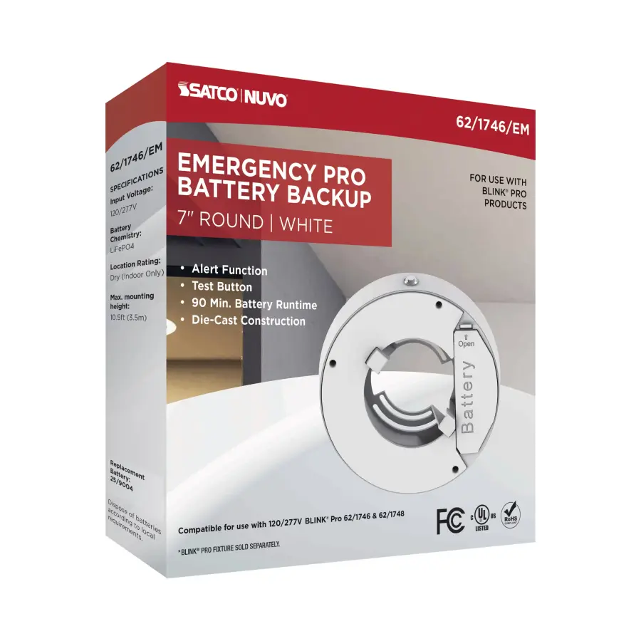BLINK Pro Emergency Battery Backup - 7 Inch Round - Image 6
