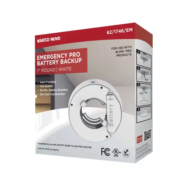 BLINK Pro 7" LED Round Flush Mount - White - Image 12