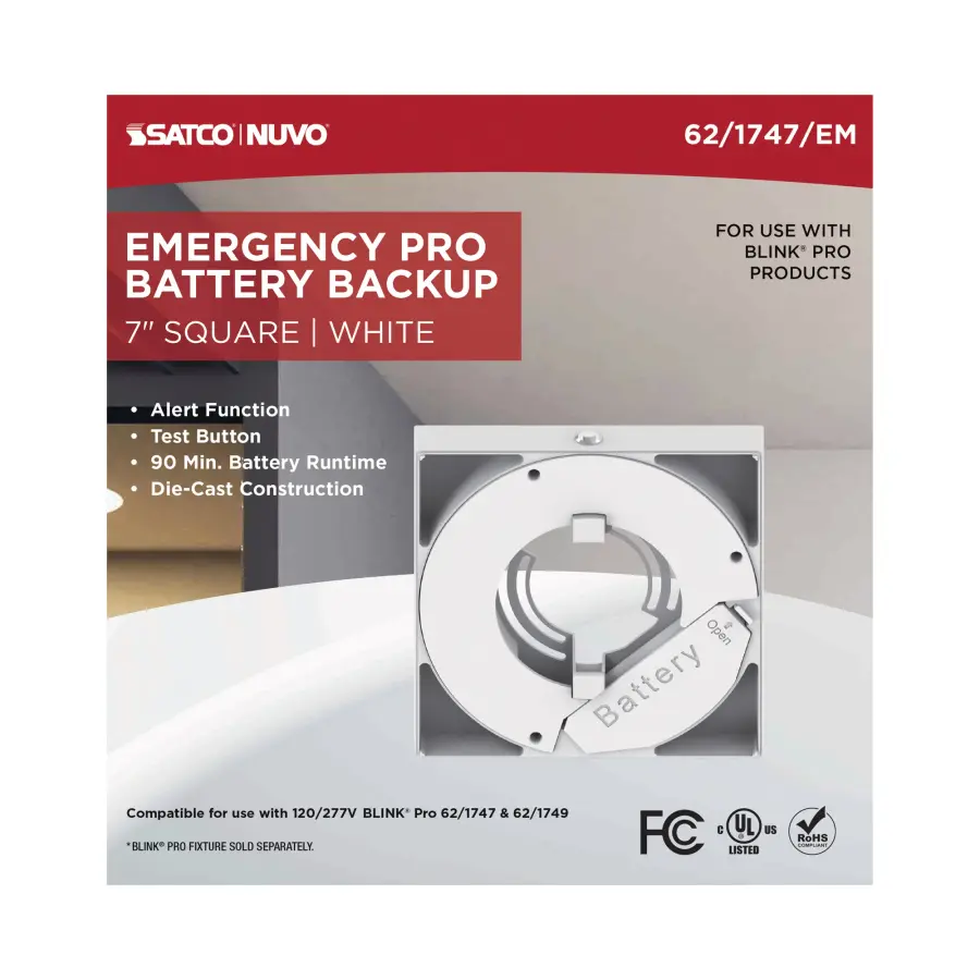 BLINK Pro Emergency Battery Backup - 7 Inch Square - Image 1