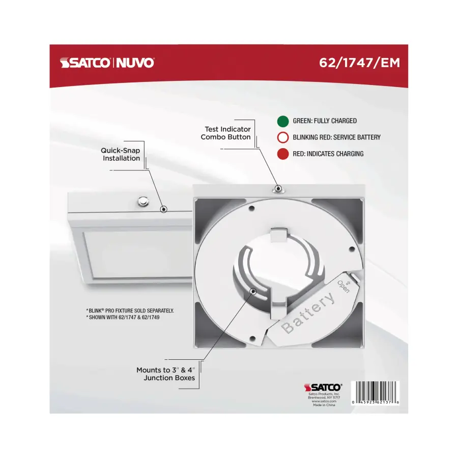BLINK Pro 7" Square LED Flush Mount - White - Image 9