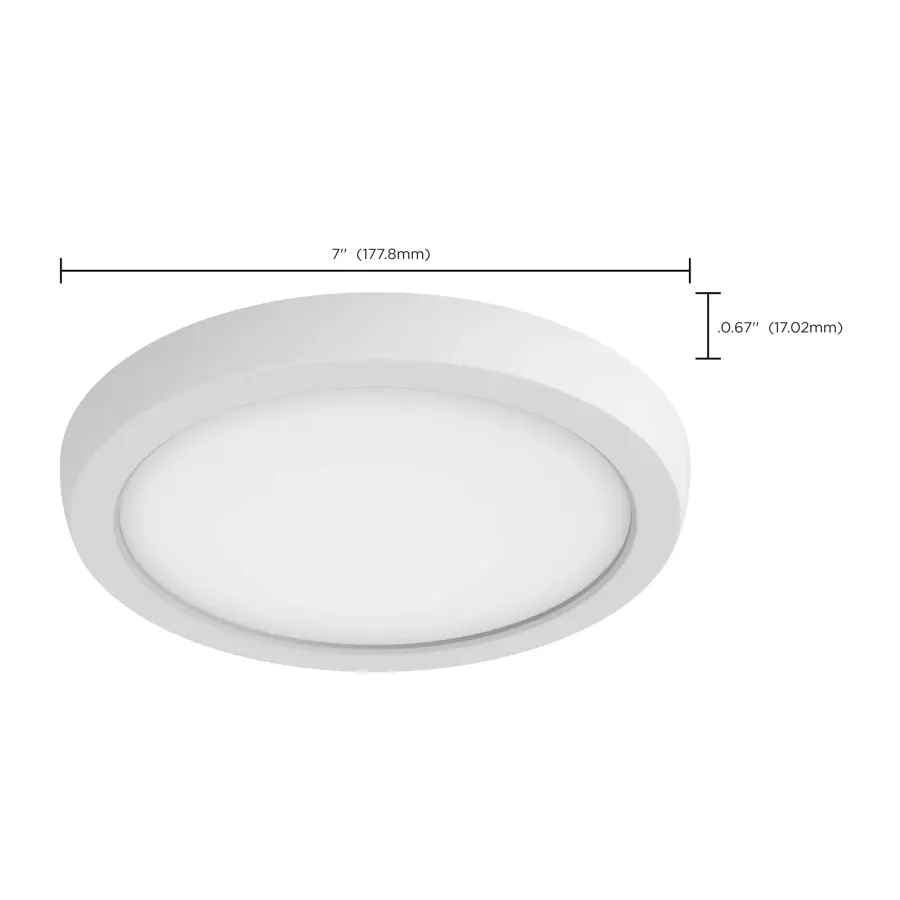 BLINK Pro 7" Round LED Flush Mount - White - Image 15