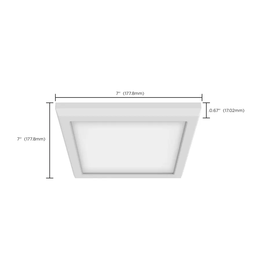 Blink Pro 7" Square LED Flush Mount - White - Image 15