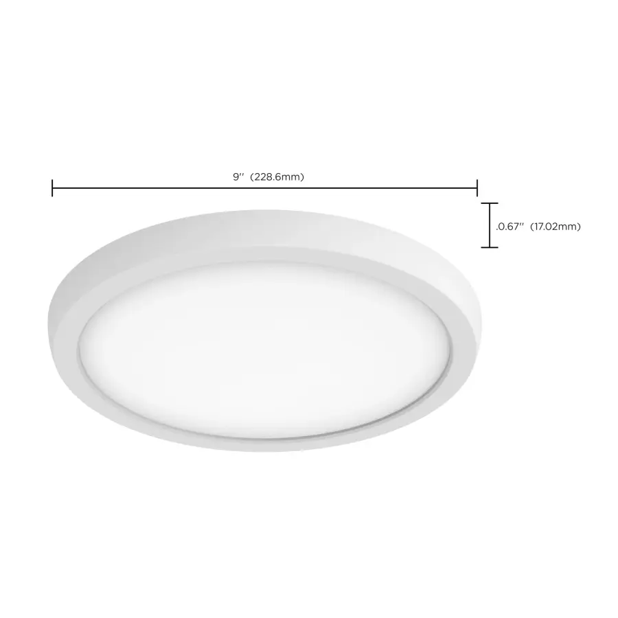 BLINK Pro 9" LED Round Flush Mount - White - Image 15