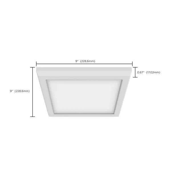 BLINK Pro 9" Square LED Flush Mount - White - Image 15