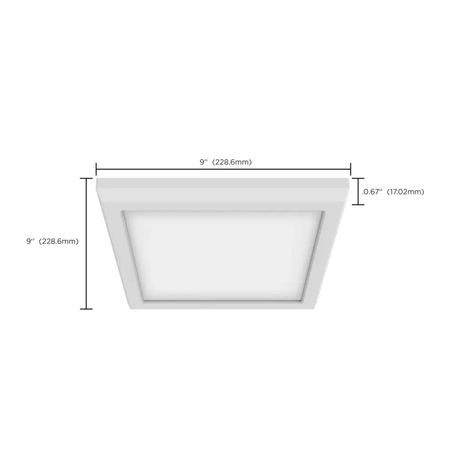 BLINK Pro 9" Square LED Flush Mount - White - Image 15