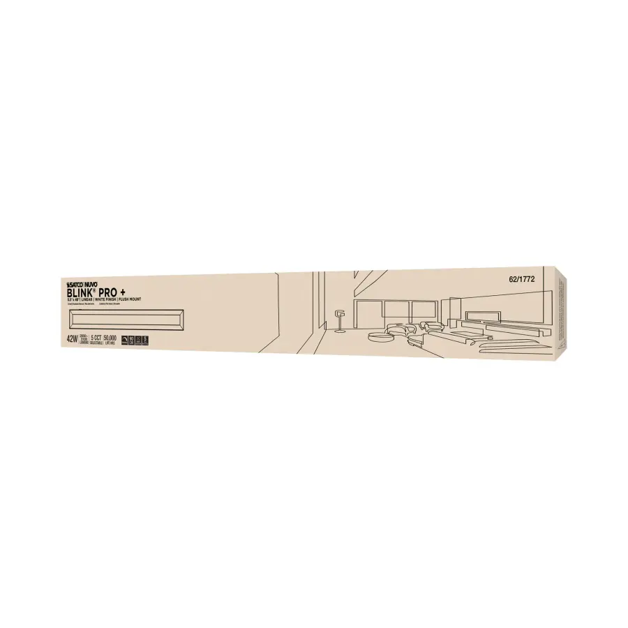 Blink Pro Plus 48" Rectangular LED Flush Mount - Image 11