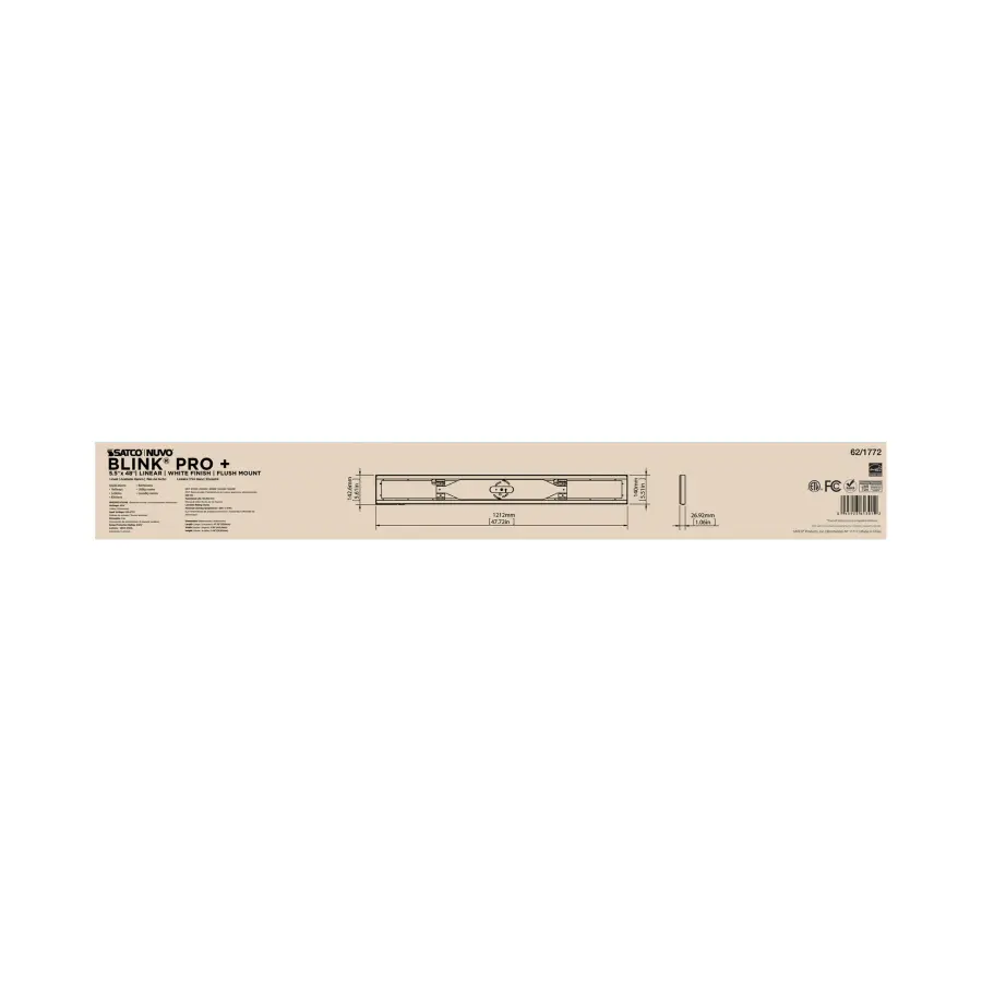 Blink Pro Plus 48" Rectangular LED Flush Mount - Image 10