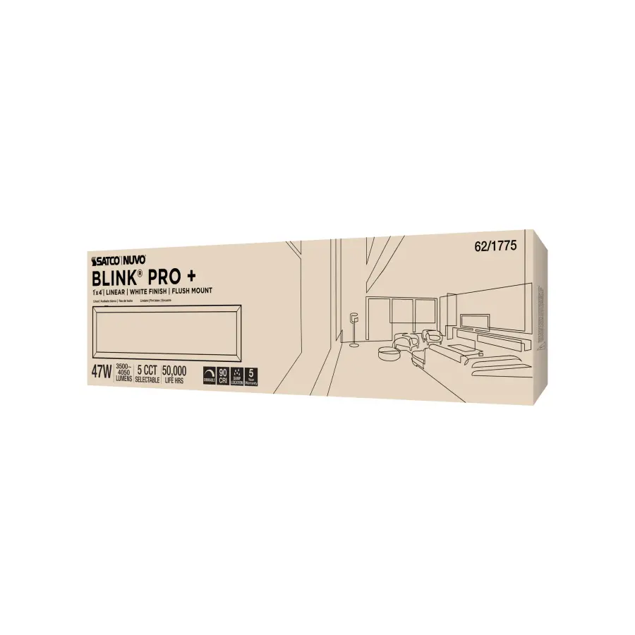 Blink Pro Plus Rectangular Surface Mount LED - 12" x 48" - White - Image 11