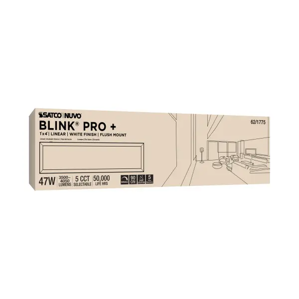 Blink Pro Plus Rectangular Surface Mount LED - 12" x 48" - White - Image 12