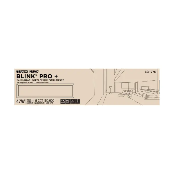 Blink Pro Plus Rectangular Surface Mount LED - 12" x 48" - White - Image 9