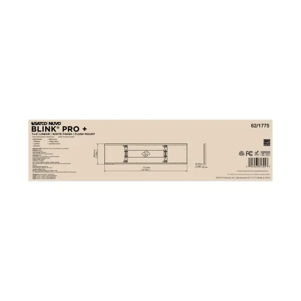 Blink Pro Plus Rectangular Surface Mount LED - 12" x 48" - White - Image 10