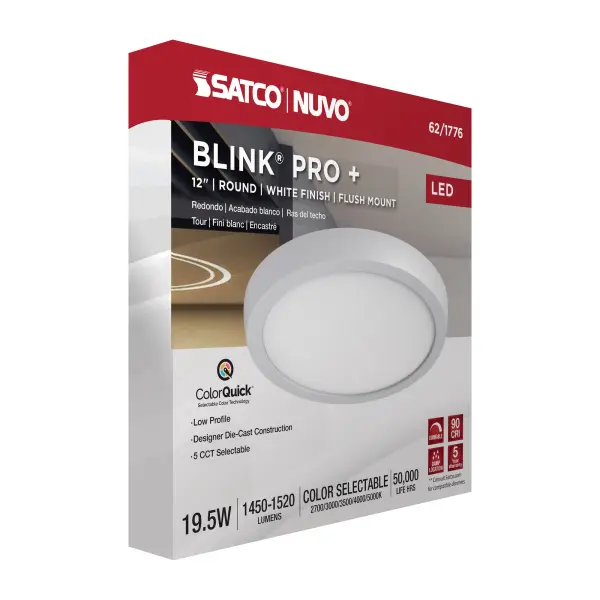 Blink Pro Plus 12" Round LED Flush Mount - Image 14