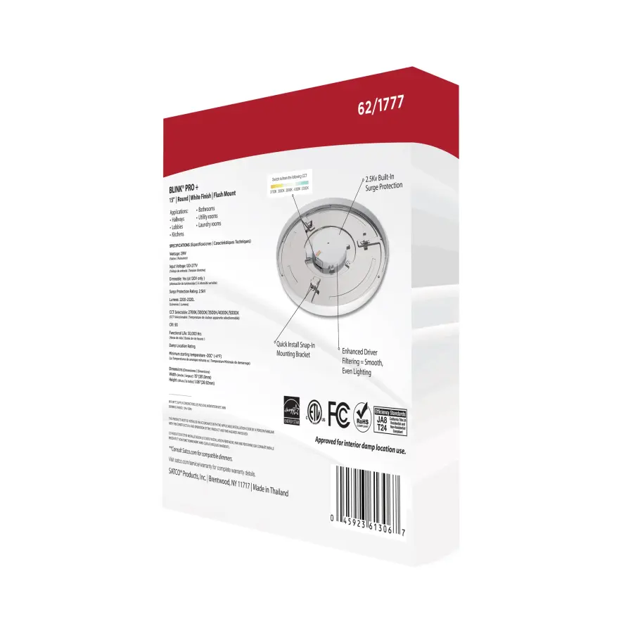 Blink Pro Plus 15" Round LED Flush Mount - Image 11