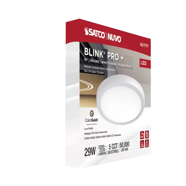 Blink Pro Plus 15" Round LED Flush Mount - Image 12
