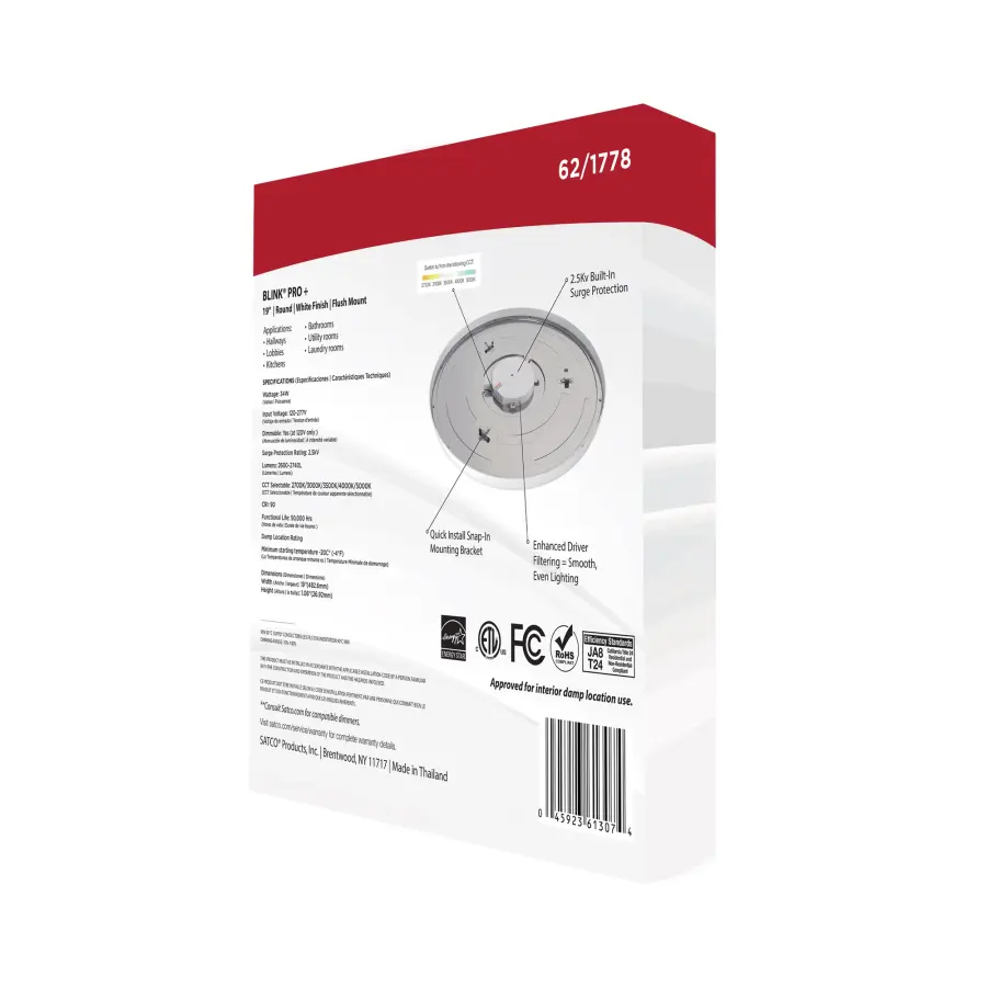 Blink Pro Plus 19" Round LED Flush Mount - Image 11