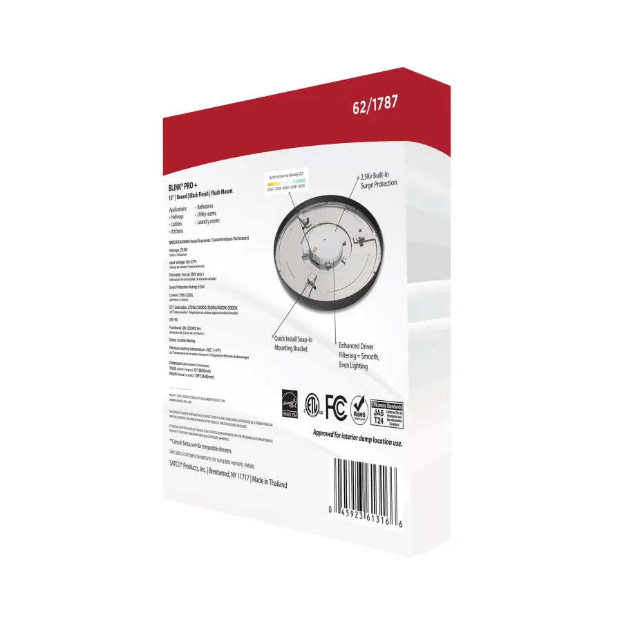 Blink Pro Plus 15" Round LED Flush Mount - Image 11