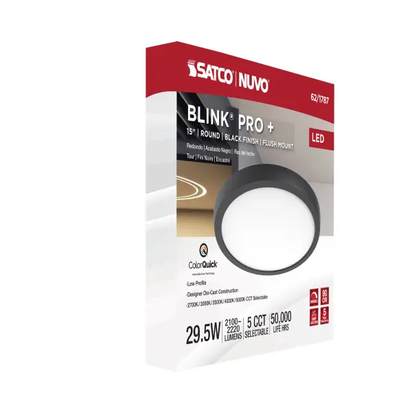 Blink Pro Plus 15" Round LED Flush Mount - Image 12