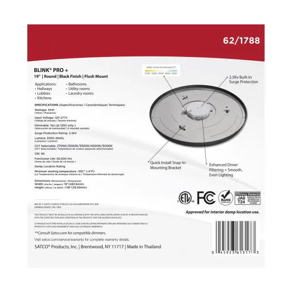 Blink Pro Plus 19" Round LED Flush Mount - Image 10