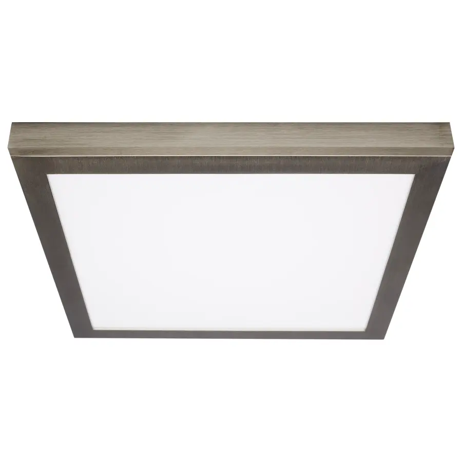 Blink Pro Plus 12" Square LED Flush Mount - Brushed Nickel - Image 1
