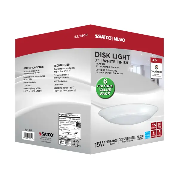 7" LED Disk Light - 5-CCT Selectable (6-Pack) - Image 9