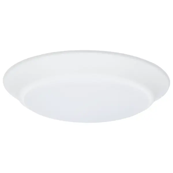 This 7-inch LED disk light offers exceptional flexibility with 5 selectable color temperatures (2700K-5000K), making it perfect for any space. High CRI of 93 ensures accurate color rendering, while wet location rating and surge protection provide durability. - alternate view
