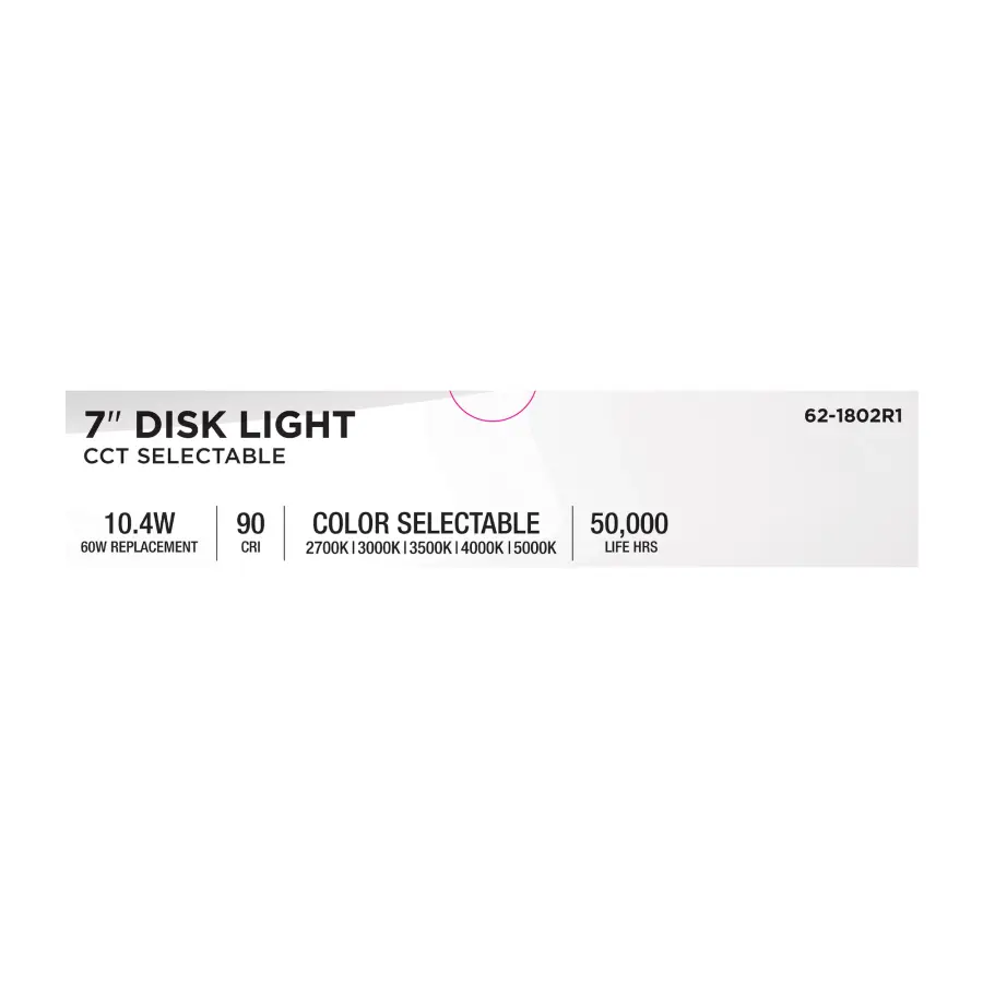 7" LED Disk Light - CCT Selectable - Brushed Nickel - Image 11