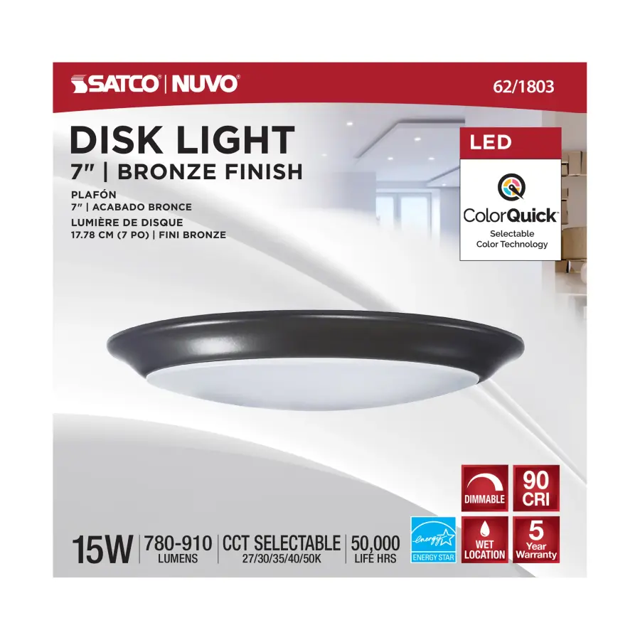 7" LED Disk Light - 5-CCT Selectable - Image 3