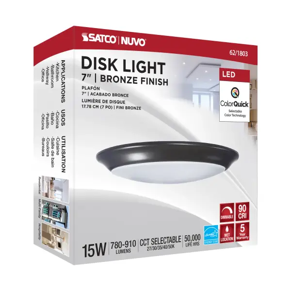 7" LED Disk Light - 5-CCT Selectable - Image 8