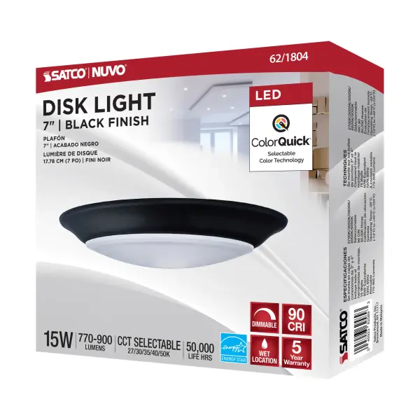 7" LED Disk Light with 5-CCT Selectable Technology - Image 7