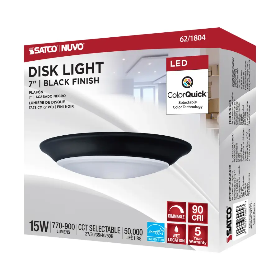 7" LED Disk Light with 5-CCT Selectable Technology - Image 7