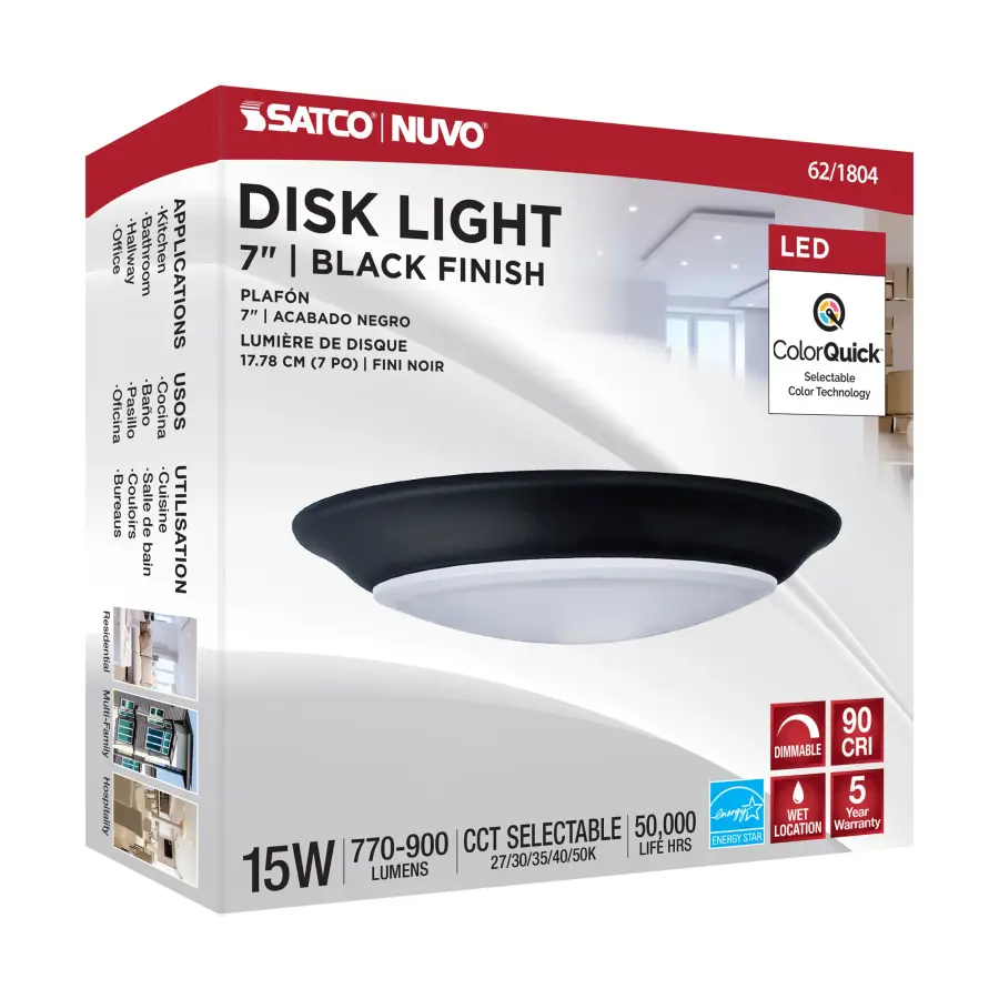 7" LED Disk Light with 5-CCT Selectable Technology - Image 8