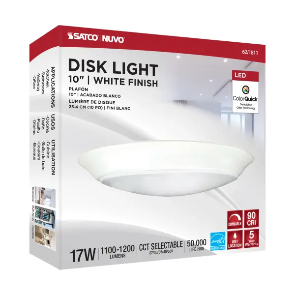 10" LED Disk Light with 5-CCT Selectable Technology - Image 8