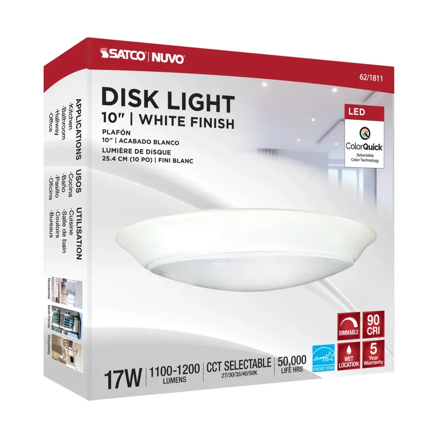10" LED Disk Light with 5-CCT Selectable Technology - Image 8