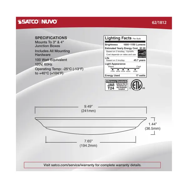 10" LED Disk Light - 5-CCT Selectable - Image 4