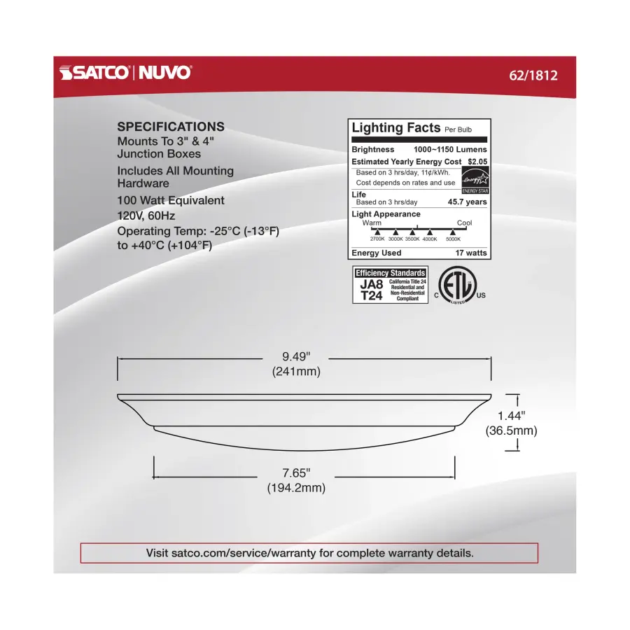 10" LED Disk Light - 5-CCT Selectable - Image 4