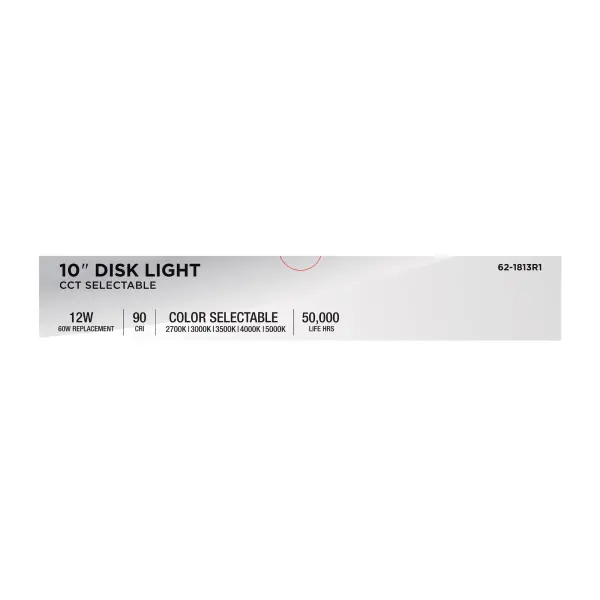 10" LED Disk Light - CCT Selectable - Bronze - Image 12